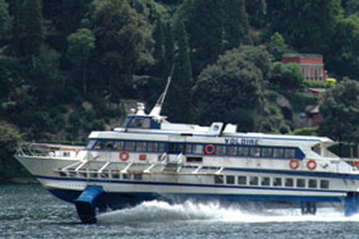 Scheepvaart op het Comomeer